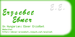 erzsebet ebner business card